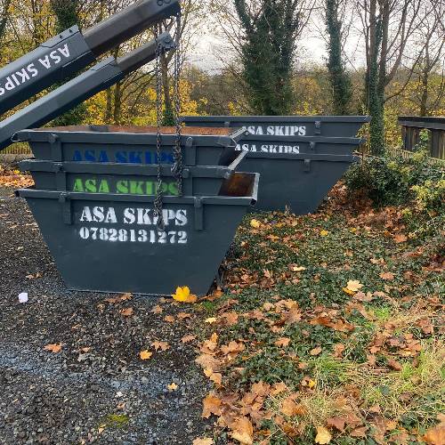 Range of skip sizes for hire - mini, midi and large skips available in Tameside